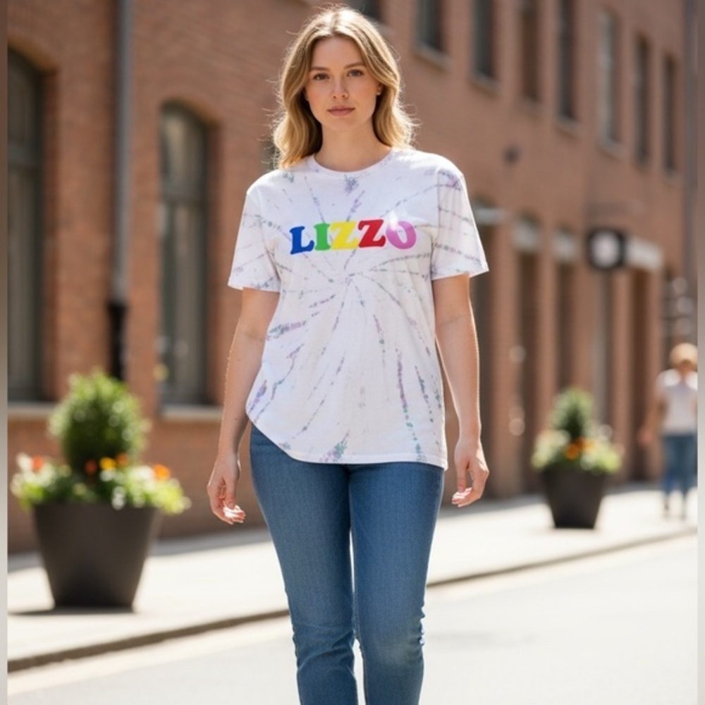 NWOT LIZZO Unisex White Tie Dye  U R Special Official Merch Tee Shirt - Size XL